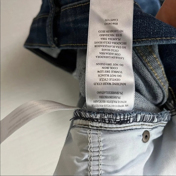 high waisted jean shorts denim calvin klein jeans cuffed - Picture 6 of 6